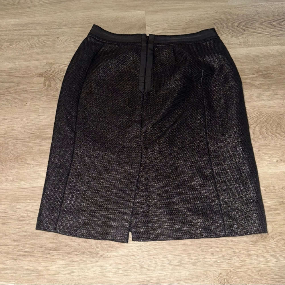 Ann Taylor Fine Italian Black Pencil Skirt - Picture 6 of 8